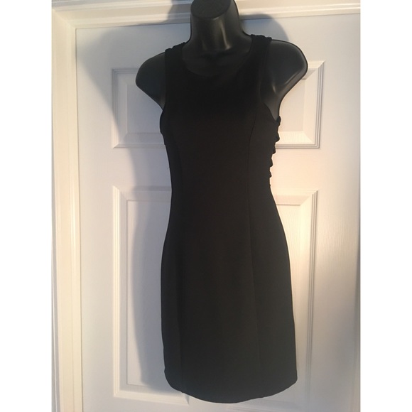 Little Black Dress with Cutout Razor Back - Picture 2 of 3